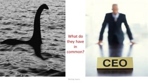 Photo of the Loch Ness Monster and a CEO